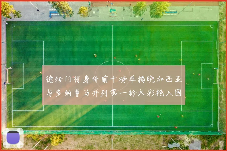 德转门将身价前十榜单揭晓加西亚与多纳鲁马并列第一铃木彩艳入围
